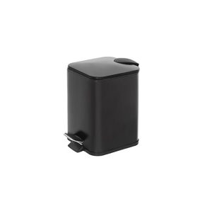 pattumiera quadrata slim nero