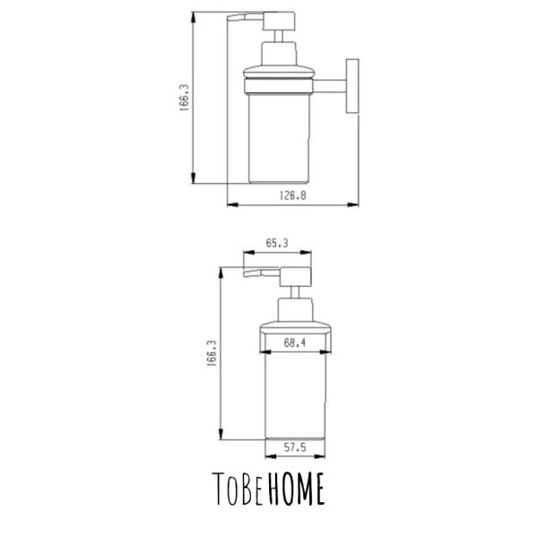 Dispenser Sapone Liquido Nero