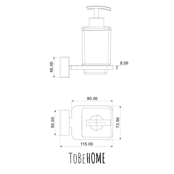 dispenser sapone liquido a muro - To be Home.