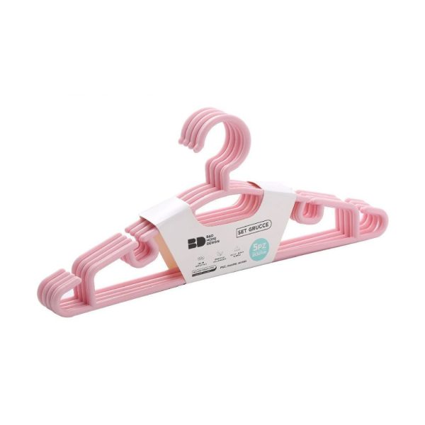 5 Grucce in plastica rosa