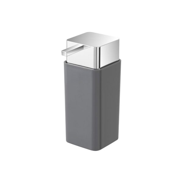 dispenser sapone plastica grigio