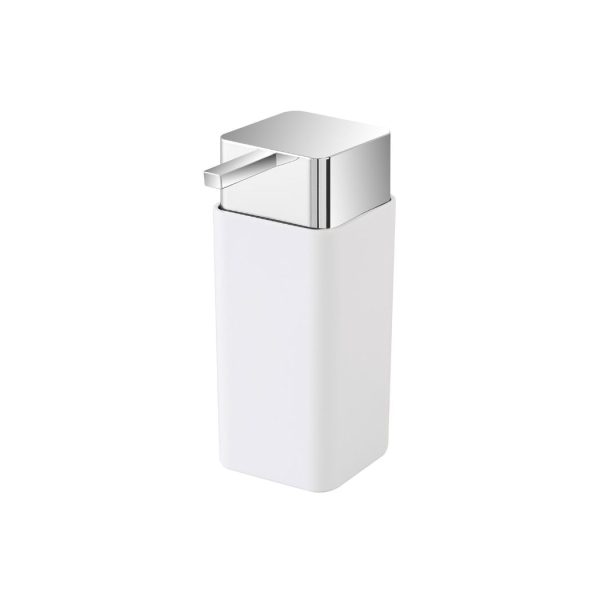 dispenser sapone plastica bianco
