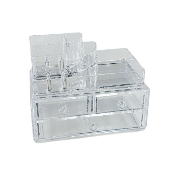 Organizer cosmetici con tre cassetti
