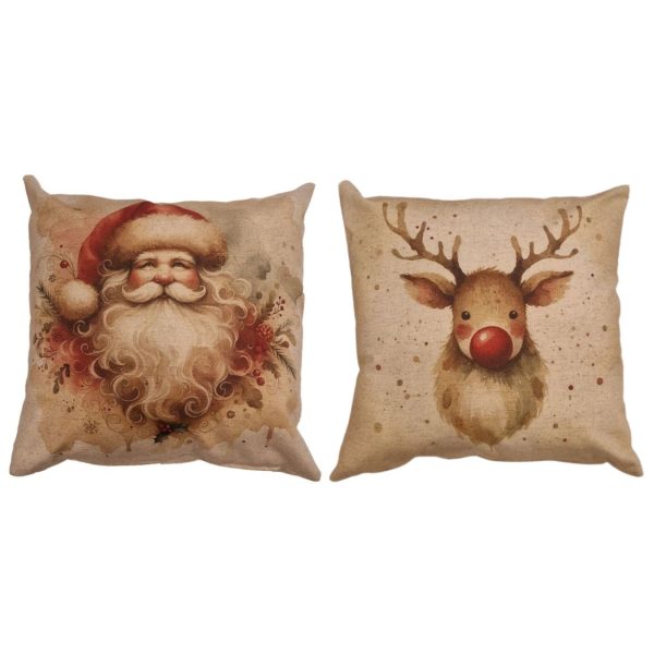 Set 2 Cuscini di Natale Vintage