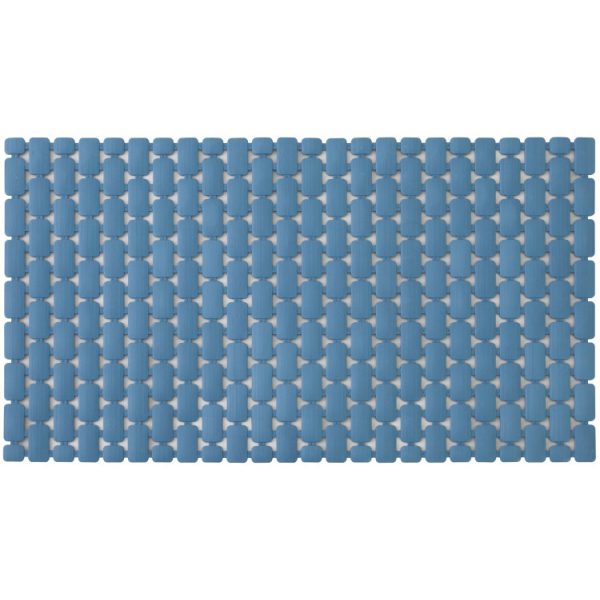 Pedana Doccia Antiscivolo Blu Pastello Rettangolare