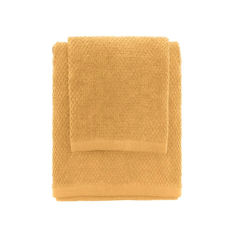 Set 2 Asciugamani Giallo Viso e Ospite in Cotone 100% Set 2 Asciugamani Giallo Viso e Ospite in Cotone 100%