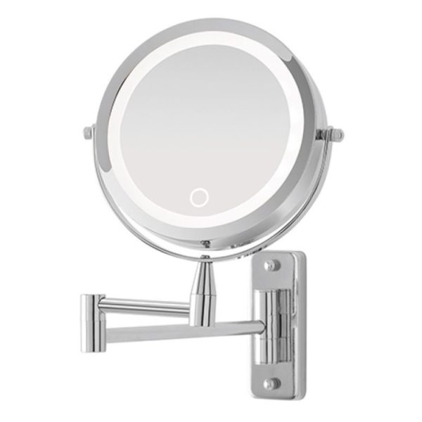 Specchio Ingranditore da Muro con Luce LED e Braccio Orientabile